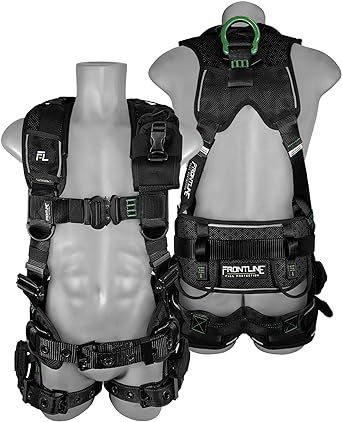 FRONTLINE FALL PROTECTION 250CTB Elite™ Construction Harness | Aluminum Hardware | OSHA&ANSI